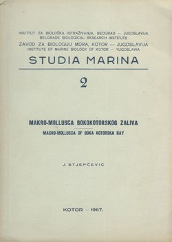 Makro-mollusca Bokokotorskog zaliva (Studia marina 2/1967)