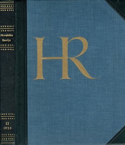 Hrvatska revija VIII/7-12/1935 (luksuzni polukožni uvez u kutiji)