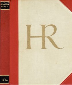 Hrvatska revija VIII/7-12/1936 (luksuzni polukožni uvez u kutiji)