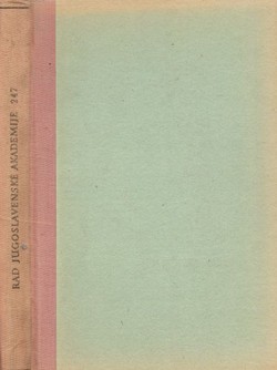Rad JAZU. Knjiga 247. Razreda historičko-filologičkoga i filozofičko-juridičkoga 110/1933