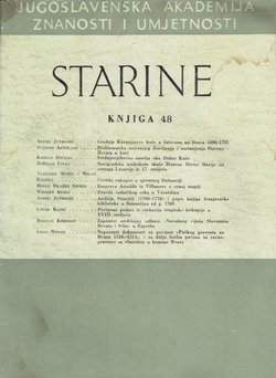 Starine JAZU. Knjiga 48/1958