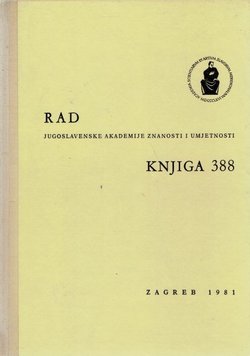 Rad JAZU. Knjiga 388. Razred za filologiju 20/1981