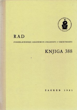 Rad JAZU. Knjiga 388. Razred za filologiju 20/1981