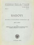 Radovi Filozofskog fakulteta u Zadru 17(10)/1978