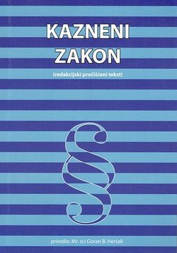 Kazneni zakon (redakcijski pročišćeni tekst)