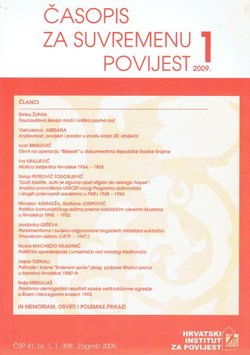 Časopis za suvremenu povijest 1/2009
