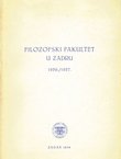 Filozofski fakultet u Zadru 1956./1957.