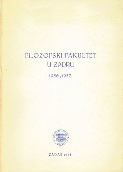 Filozofski fakultet u Zadru 1956./1957.
