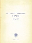 Filozofski fakultet u Zadru 1956./1957.