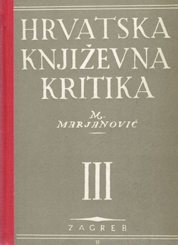 Hrvatska književna kritika III.
