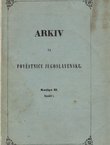 Arkiv za pověstnicu jugoslavensku II-I/1852