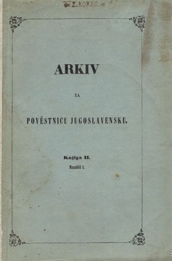 Arkiv za pověstnicu jugoslavensku II-I/1852