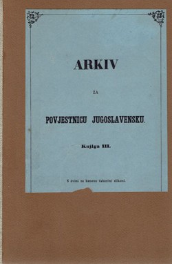Arkiv za povjestnicu jugoslavensku III/1854