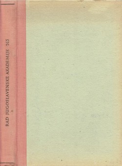 Rad JAZU. Knjiga 265. Razreda historičko-filologičkoga i filozofičko-juridičkoga 119/1938
