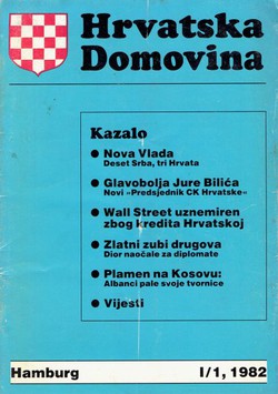 Hrvatska domovina I/1/1982