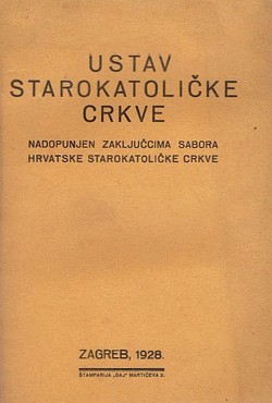 Ustav Starokatoličke crkve, nadopunjen zaključcima sabora Hrvatske starokatoličke crkve