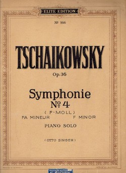 Symphonie No 4. F-mol / Fa mineur / F minor. Piano solo