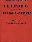 Dizionario delle lingue Italiana e Croata I. Italiano-Croato