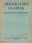 Geografski glasnik XXI/1959