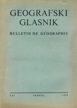 Geografski glasnik XXI/1959
