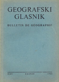 Geografski glasnik XXV/1963