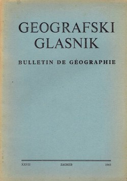 Geografski glasnik XXVII/1965