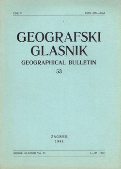 Geografski glasnik 53/1991
