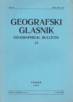 Geografski glasnik 54/1992