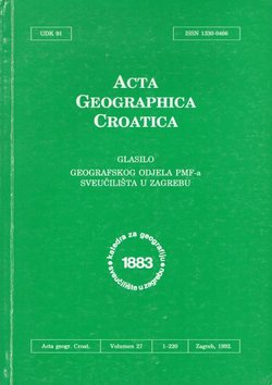 Acta Geographica Croatica 27/1992