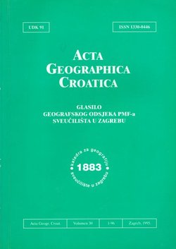 Acta Geographica Croatica 30/1995