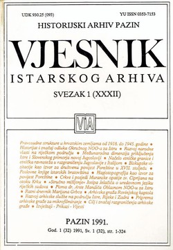 Vjesnik Istarskog arhiva 1/1991