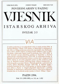 Vjesnik Istarskog arhiva 2-3/1992-1993