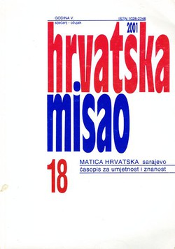 Hrvatska misao 18/2001