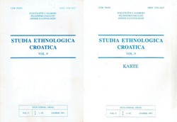 Studia ethnologica croatica 9/1997 + Studia ethnologica croatica 9/1997. Karte
