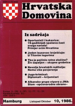 Hrvatska domovina 10/1986