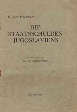 Die staatsschulden Jugoslaviens