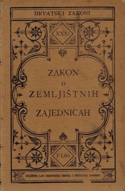 Zakon o zemljištnih zajednicah