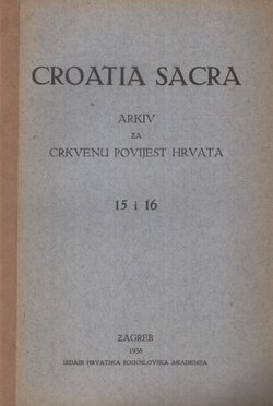 Croatia Sacra 15-16/1938