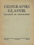 Geografski glasnik XIV-XV/1952-53