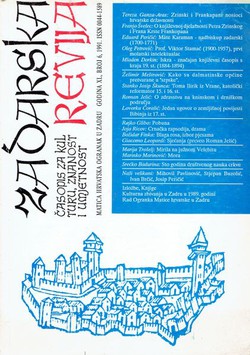 Zadarska revija XL/6/1991