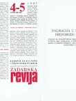 Zadarska revija XXXVI/4-5/1987 (Dalmacija u narodnom preporodu 1835-1848.)