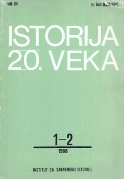 Istorija 20. veka 1-2/1988