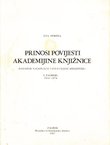 Prinosi povijesti akademijine knjižnice (sadašnje Nacionalne i sveučilišne biblioteke) u Zagrebu 1814-1874