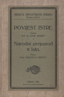 Povijest Istre i Narodni preporod u Istri