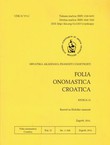 Folia onomastica croatica 25/2016