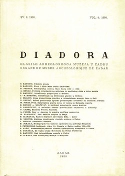 Diadora 9/1980 (Radovi u ovom svesku su posvećeni Prof. Mati Suiću)