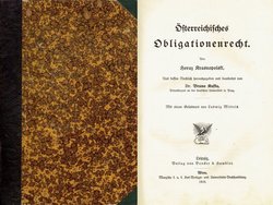 Lehrbuch des österreichischen Privatrechts III. Österreichisches Obligationenrecht