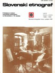Slovenski etnograf XXXIII-XXXIV/1988-1990. O življenju in kulturi večinskega prebivalstva na Slovenskem v 19. stoletju