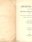 Codex diplomaticus Regni Croatiae, Dalmatiae et Slavoniae / Diplomatički zbornik Kraljevine Hrvatske, Dalmacije i Slavonije II.