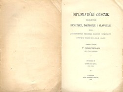 Codex diplomaticus Regni Croatiae, Dalmatiae et Slavoniae / Diplomatički zbornik Kraljevine Hrvatske, Dalmacije i Slavonije II.
